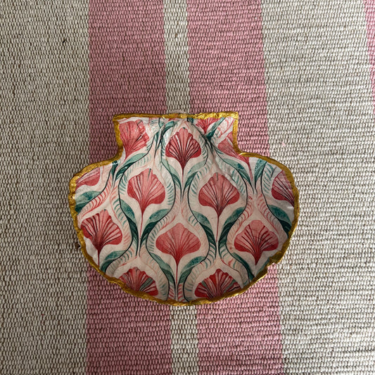 Concha de vieira Hojas Flora Coral