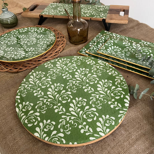 Tabla giratoria Arabesque Olive