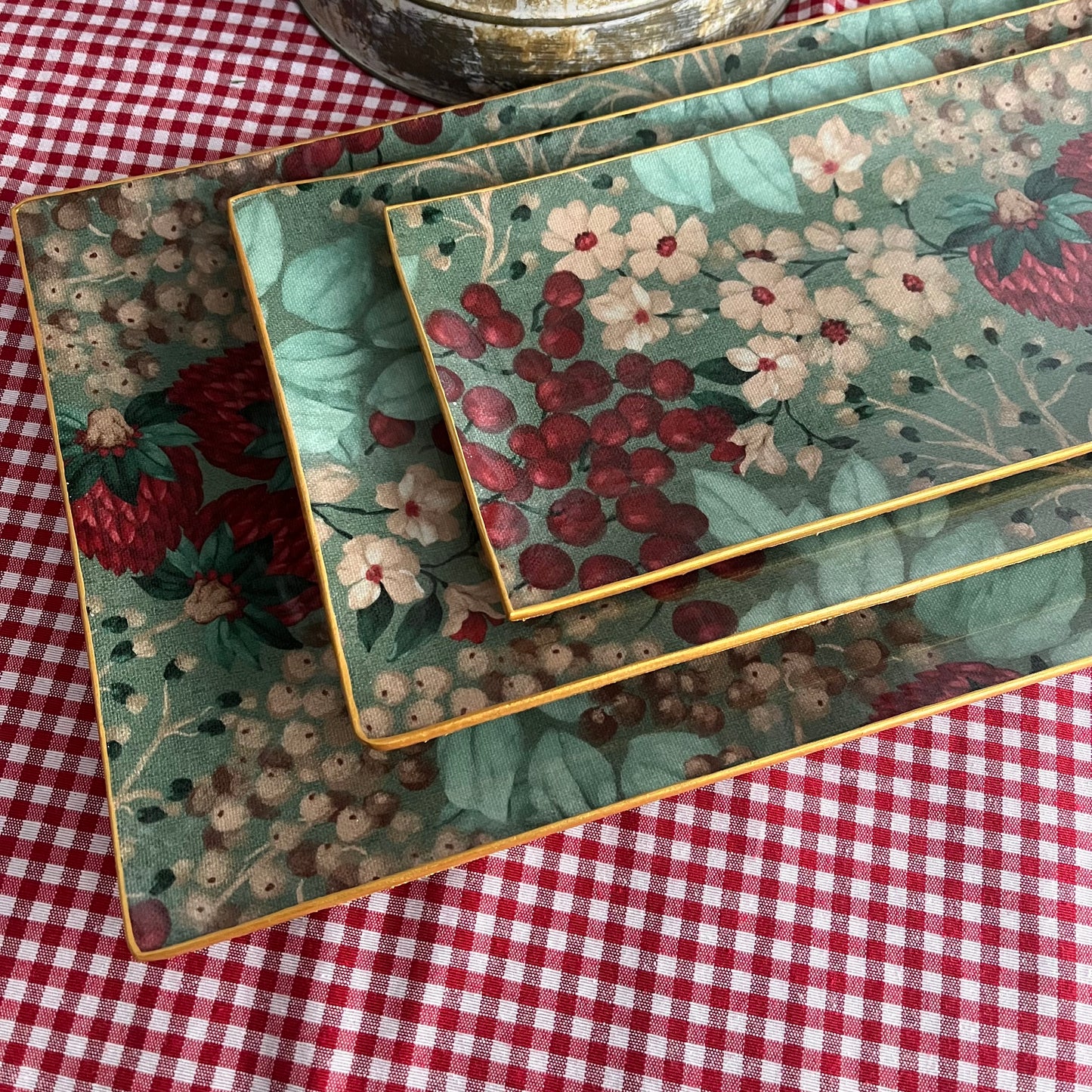 Bandeja rectangular Fresas silvestres