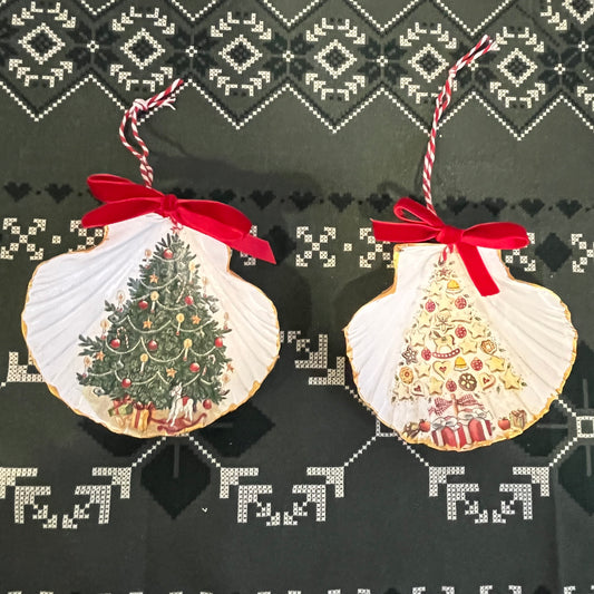 Concha navideña árbol