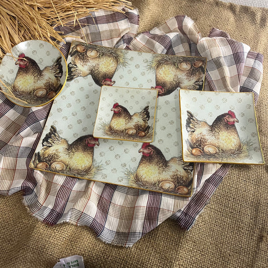 Plato gallina modelo Poule (Albert Rooster)