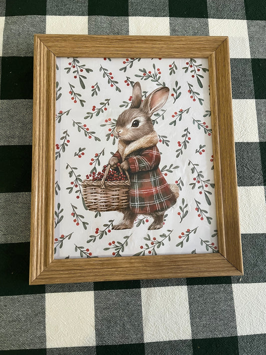 Cuadro Christmas Rabbit