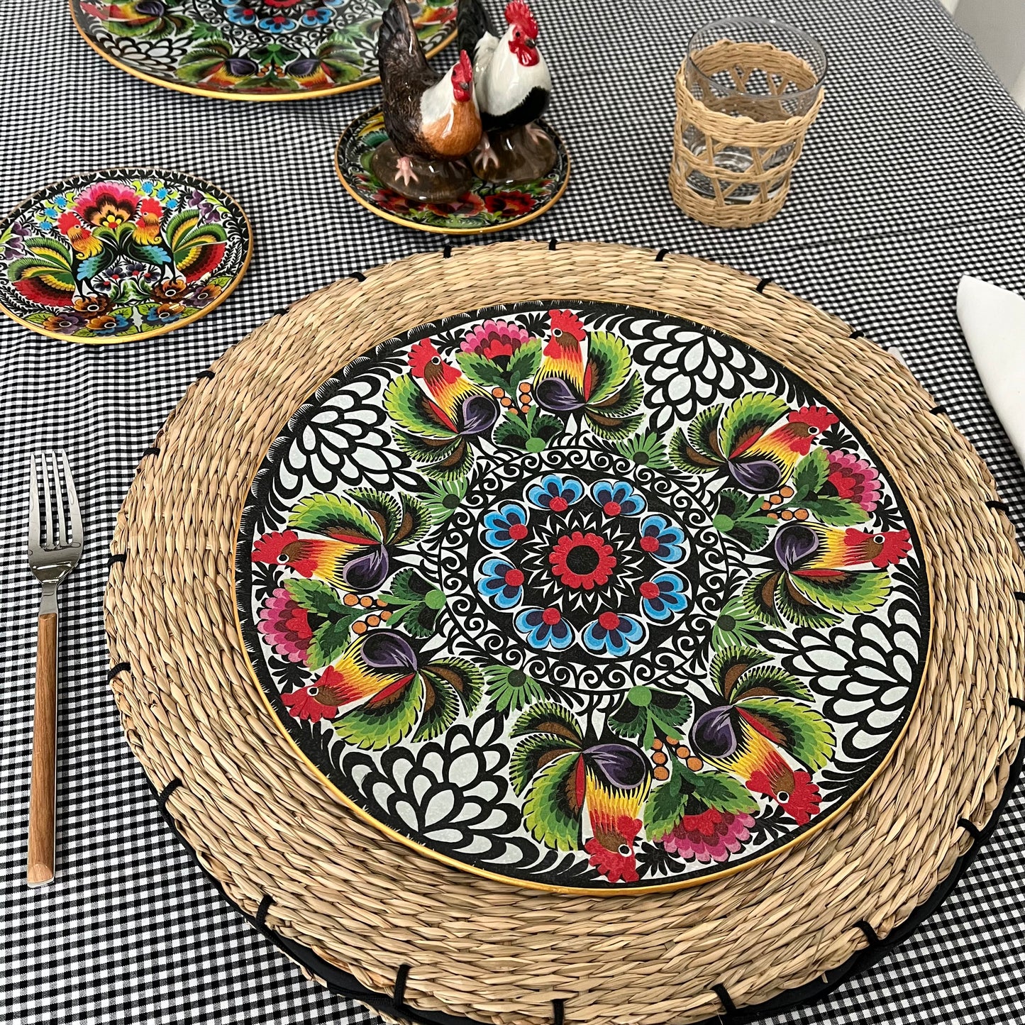 Plato Folk Roosters