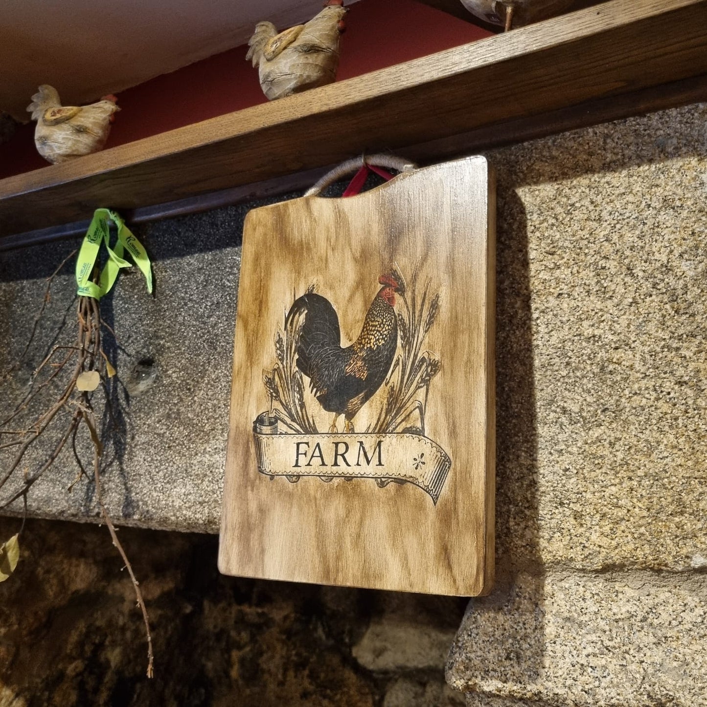 Tabla de madera Gallo Farm