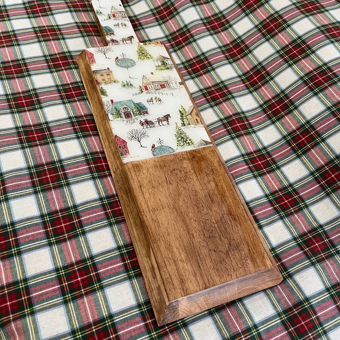Tabla de cocina rectangular poblado
