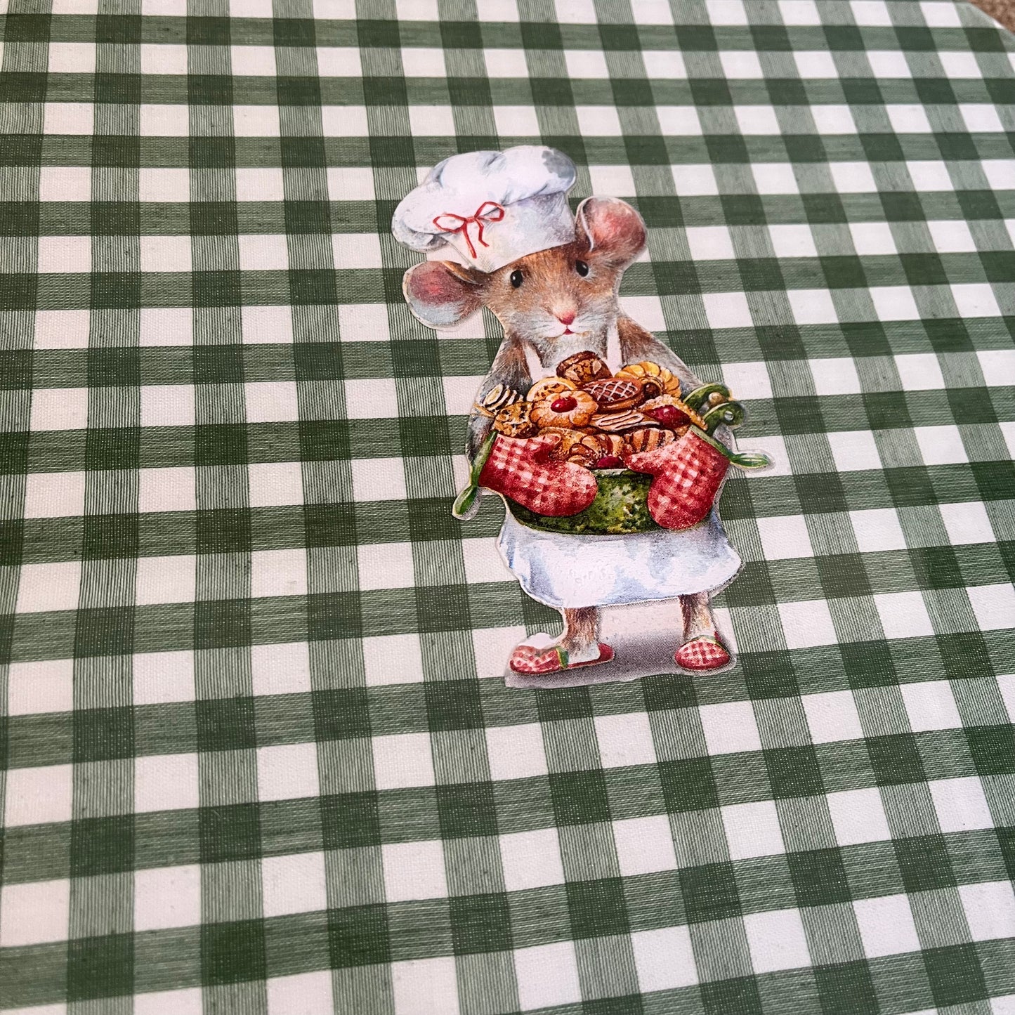 Tabla giratoria Anna Baked y cuadro Vichy
