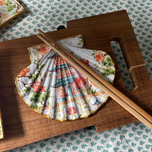 Concha de vieira jardín oriental