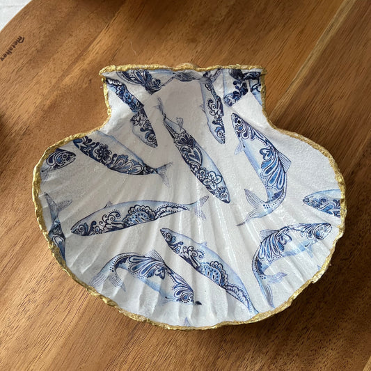 Concha de vieira sardinas