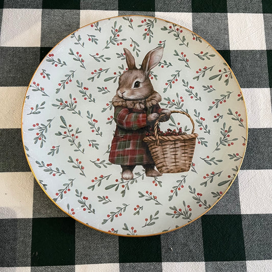 Plato/bandeja Christmas Rabbit