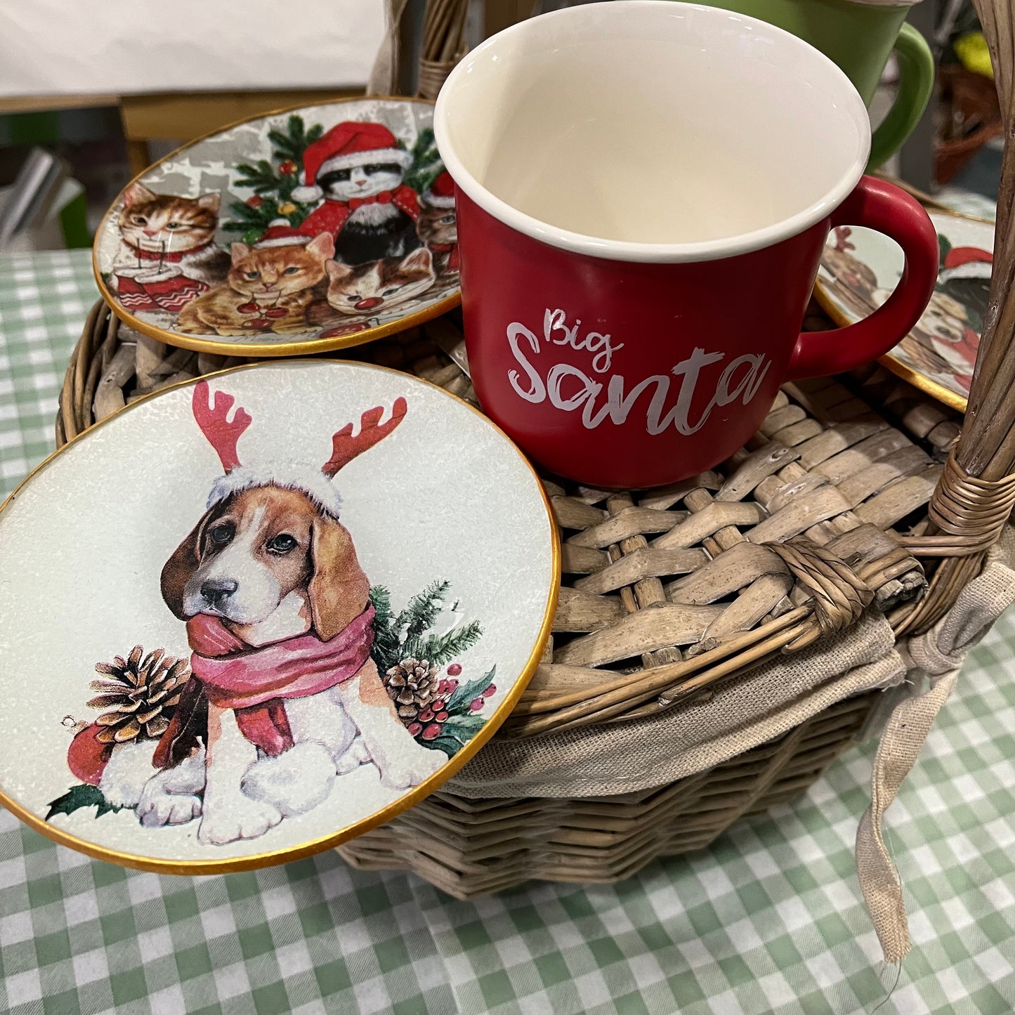 Plato redondo Dog Santa