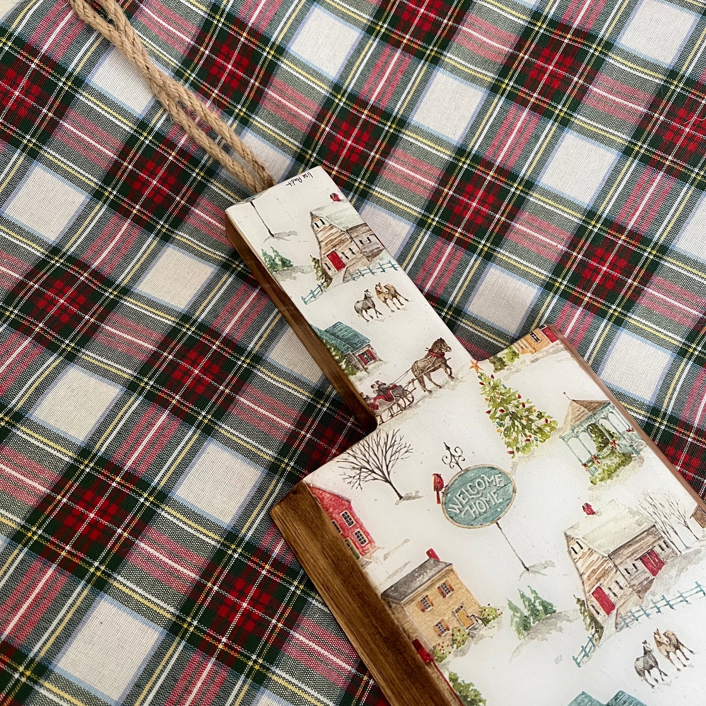 Tabla de cocina rectangular poblado