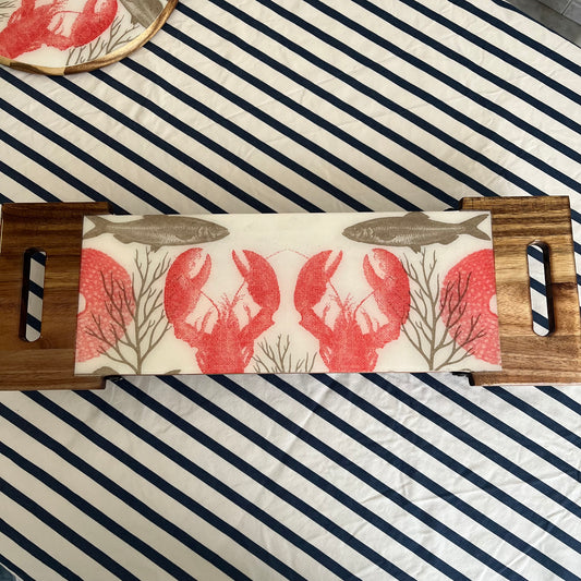 Tabla de servir con patas metálicas modelo Lobster