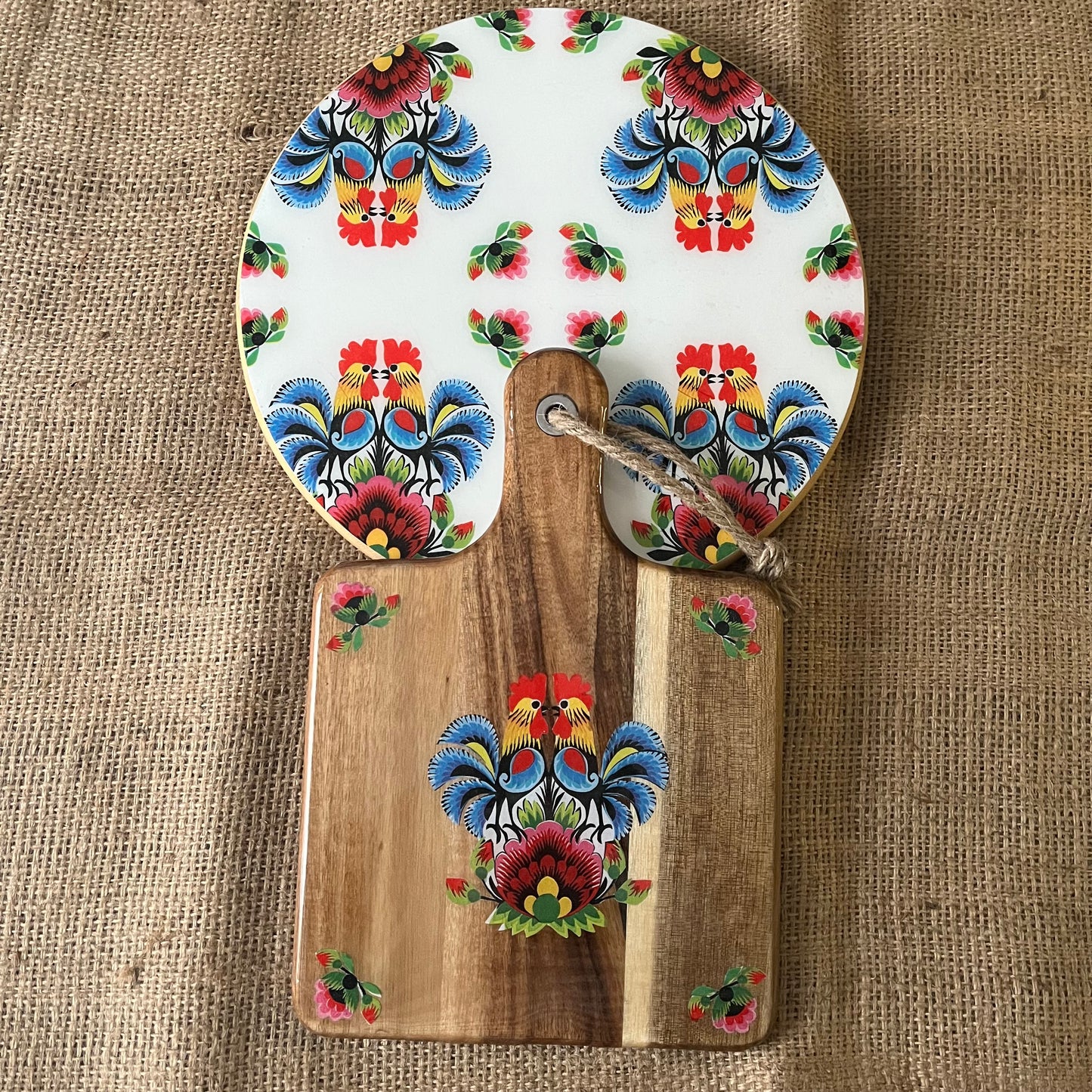 Tabla giratoria Folk Rooster