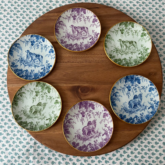 Plato redondo 12 cm Hunting Toile