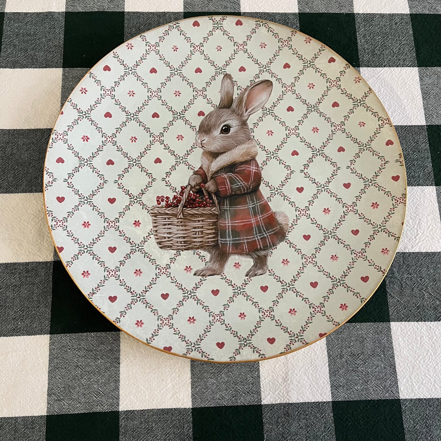 Plato/bandeja Christmas Rabbit