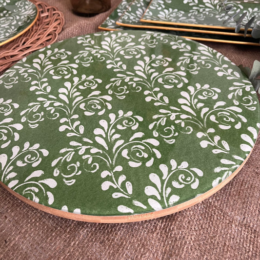 Tabla giratoria Arabesque Olive