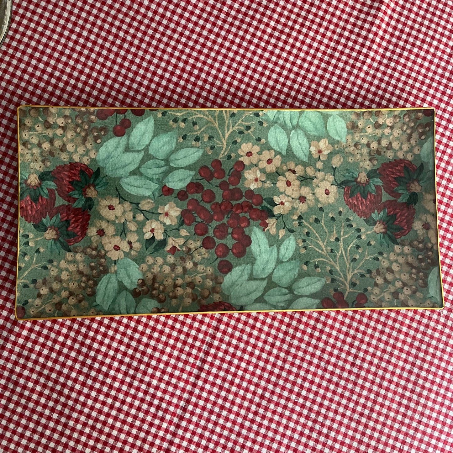 Bandeja rectangular Fresas silvestres