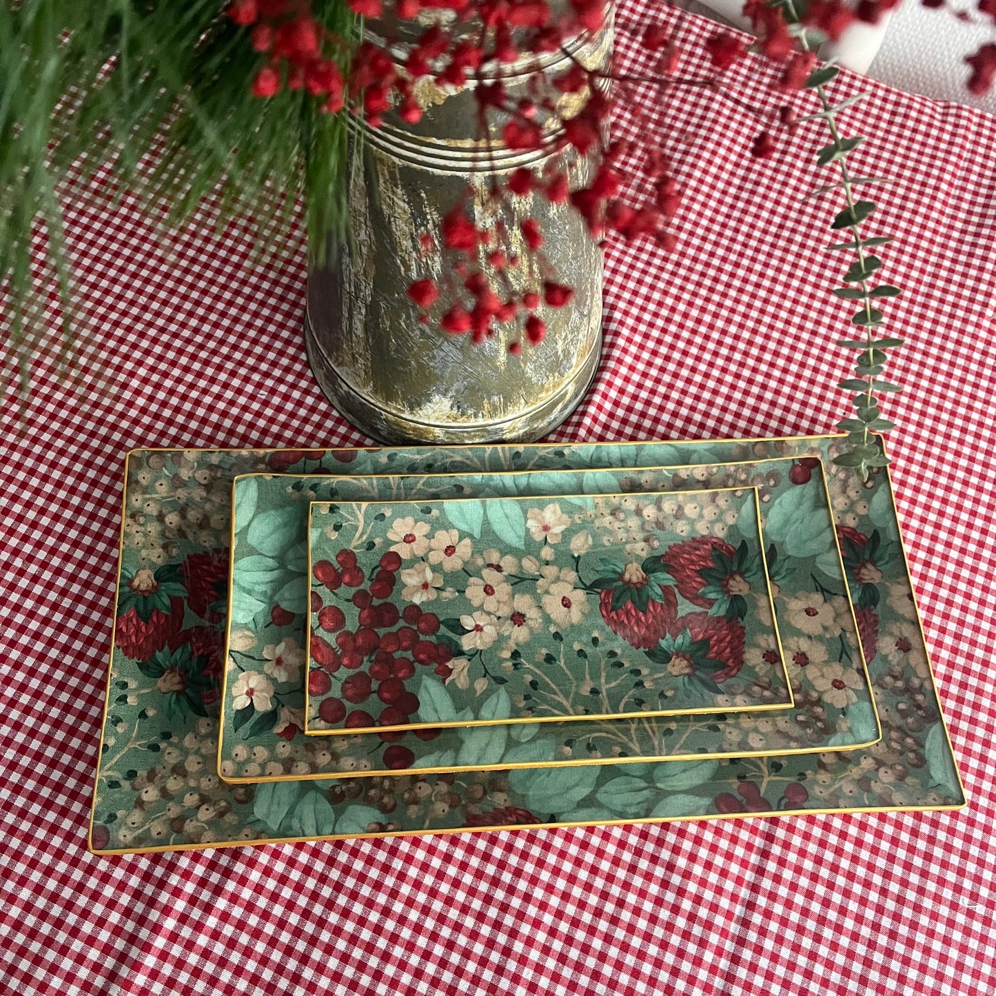 Bandeja rectangular Fresas silvestres
