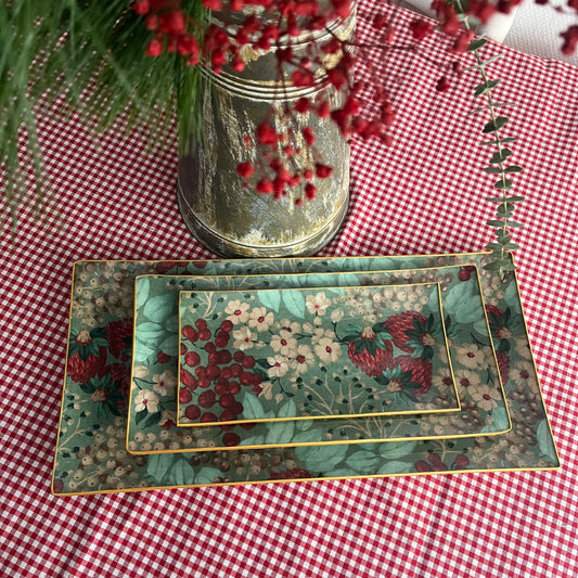 Bandeja rectangular Fresas silvestres