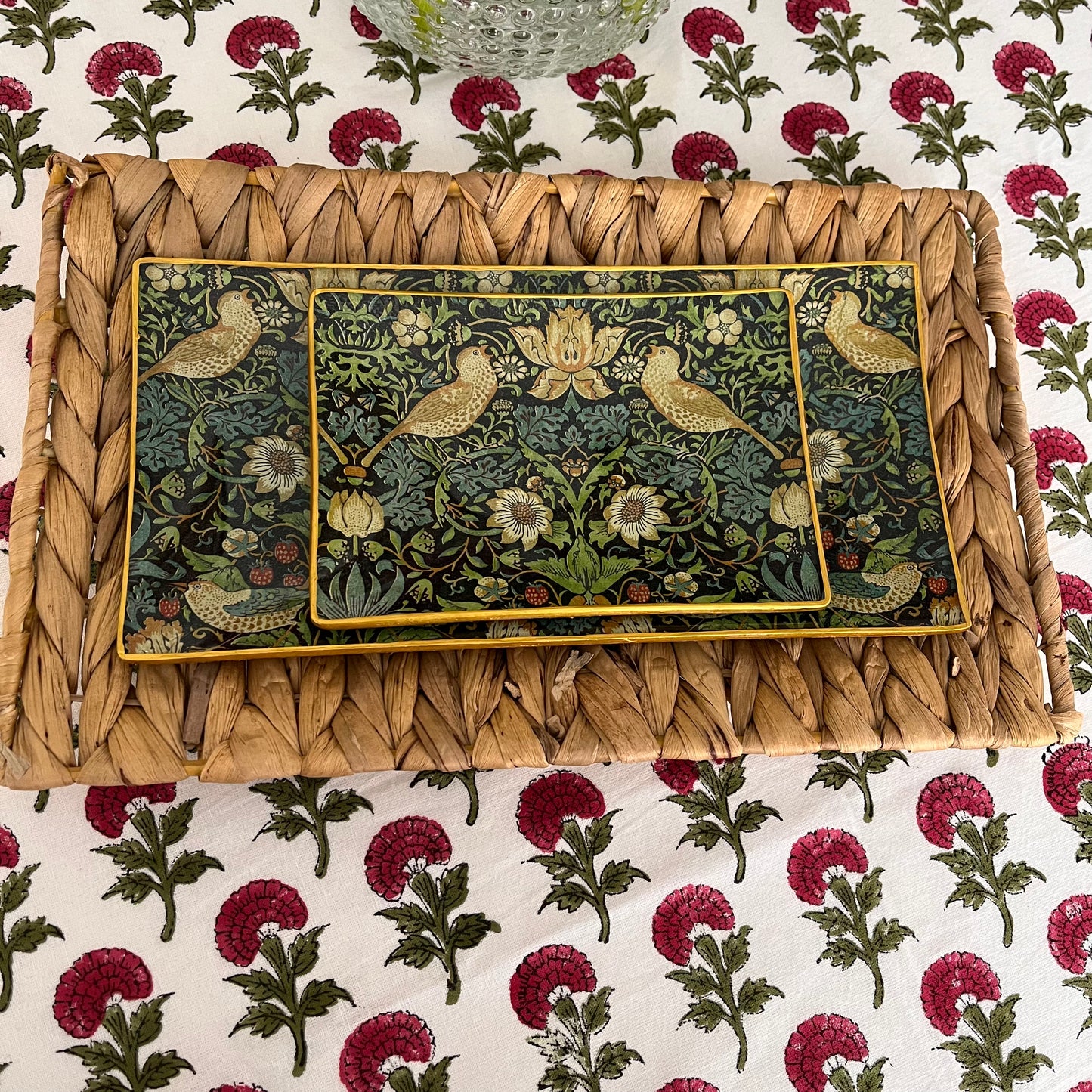 Bandeja rectangular Strawberry Thief Willian Morris