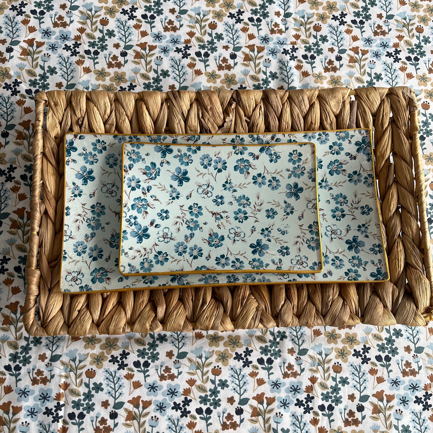 Bandeja rectangular Laura Blue