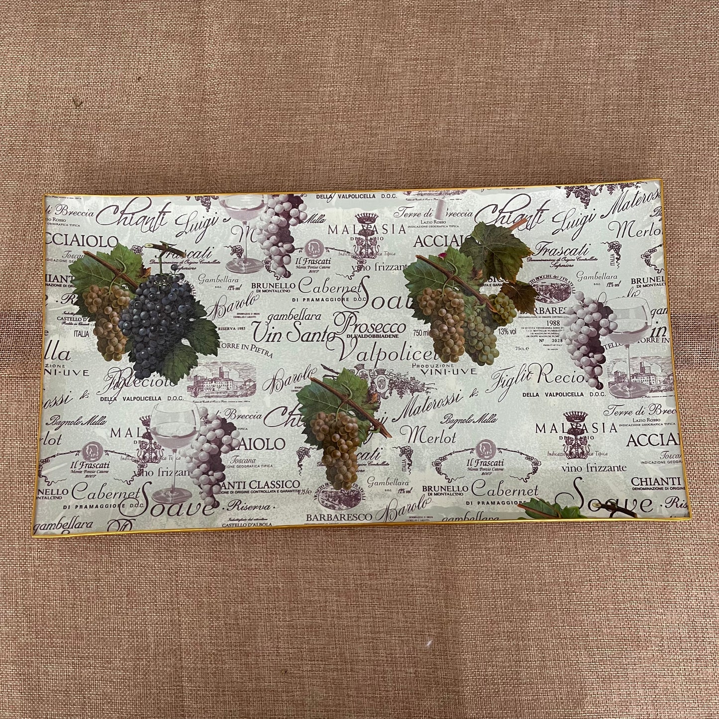 Bandeja rectangular Vinos de Italia
