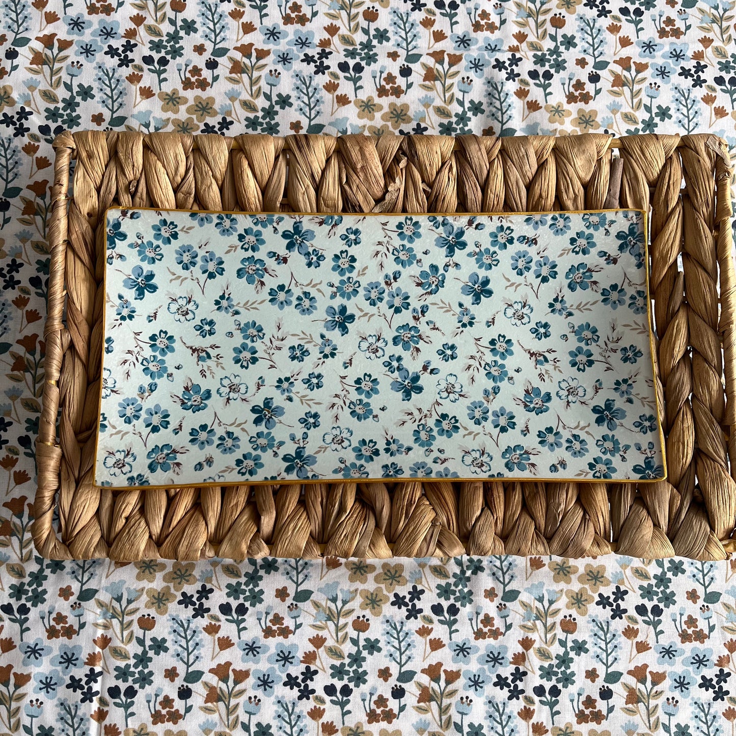 Bandeja rectangular Laura Blue