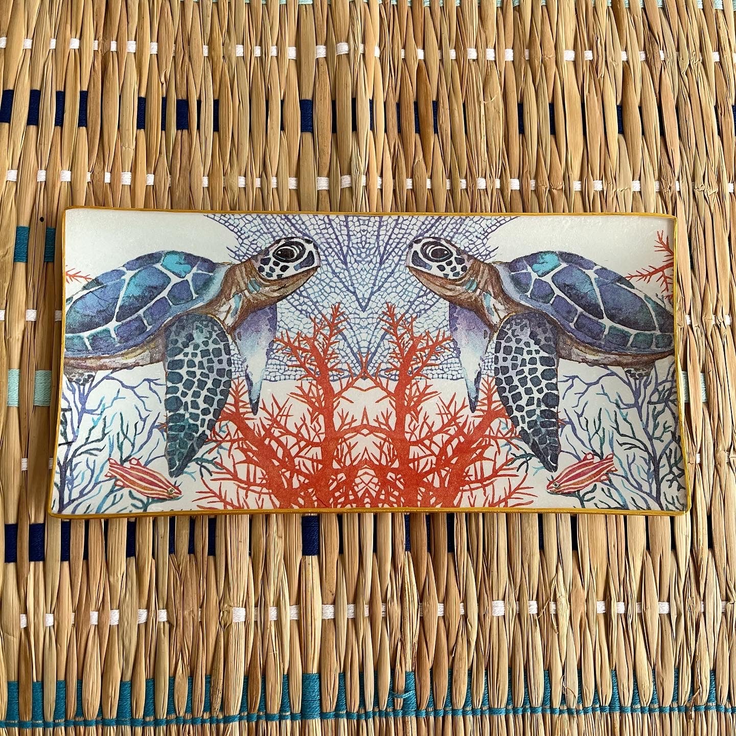 Bandejas rectangular tortuga