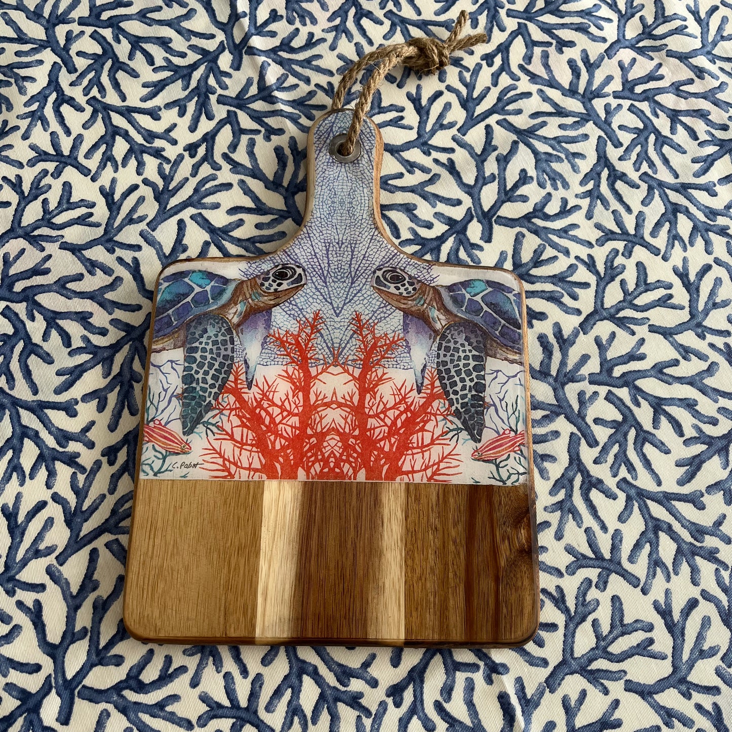 Tabla de aperitivo tortuga
