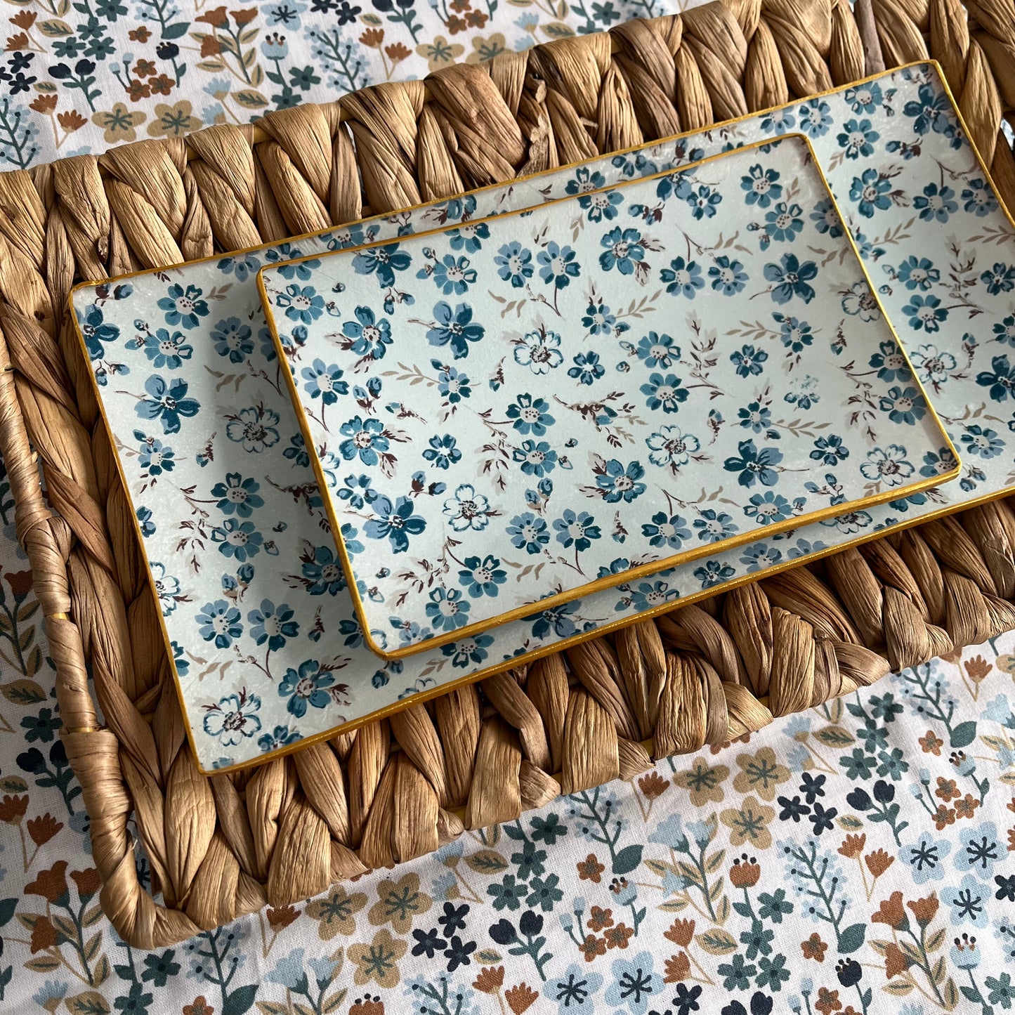 Bandeja rectangular Laura Blue