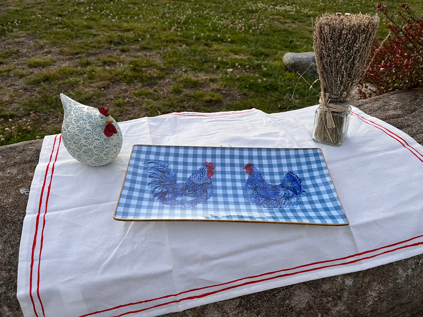 Vajilla colección gallos