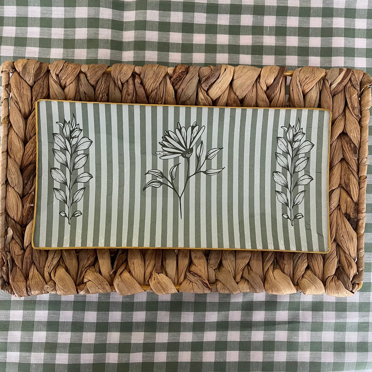 Bandeja rectangular colección botánica