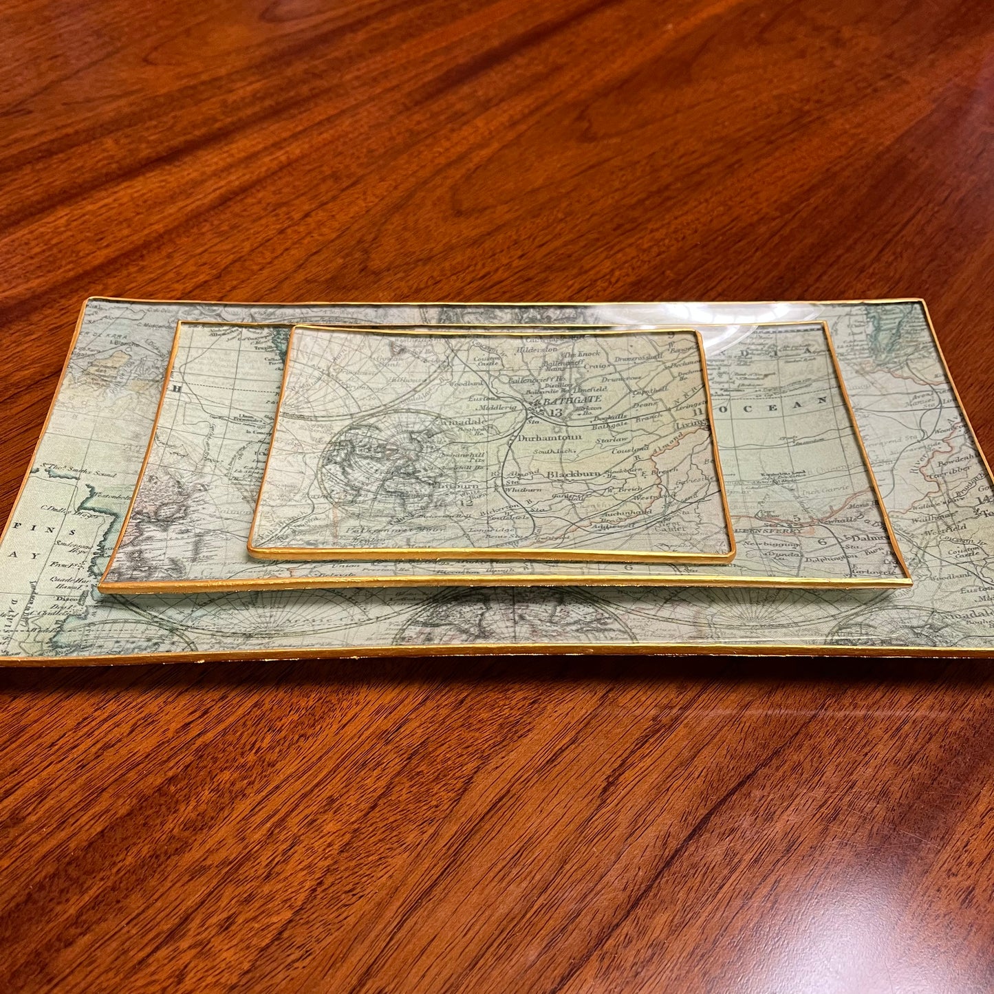 Bandeja rectangular Mapa Mundi