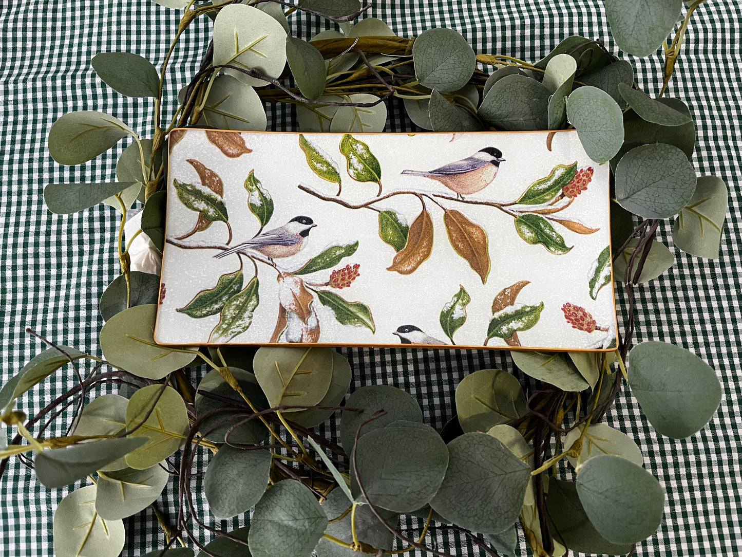 Bandeja rectangular birds