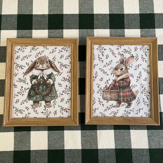 Cuadro Christmas Rabbit