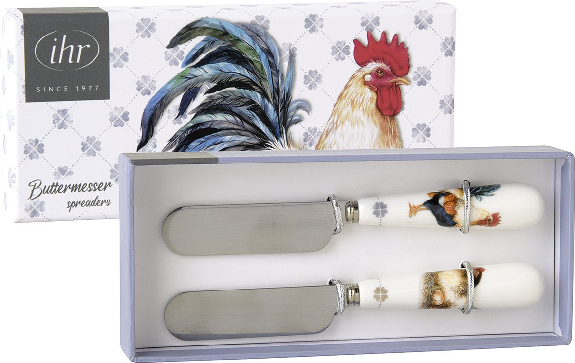 Juego de cuchillos mantequilla (pack de 2)Albert Rooster