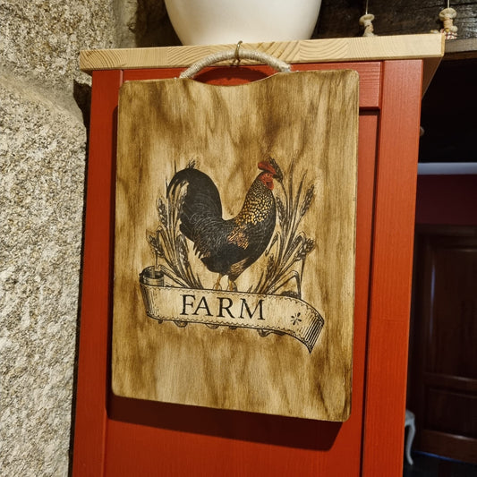 Tabla de madera Gallo Farm