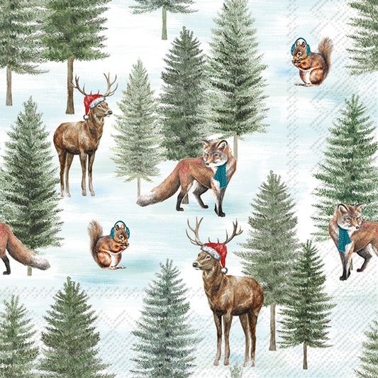 Servilletas Nordic Winter animals