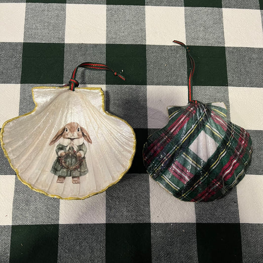 Concha de vieira Christmas Rabbit