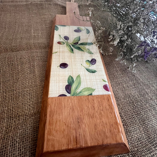 Tabla de cocina olivas