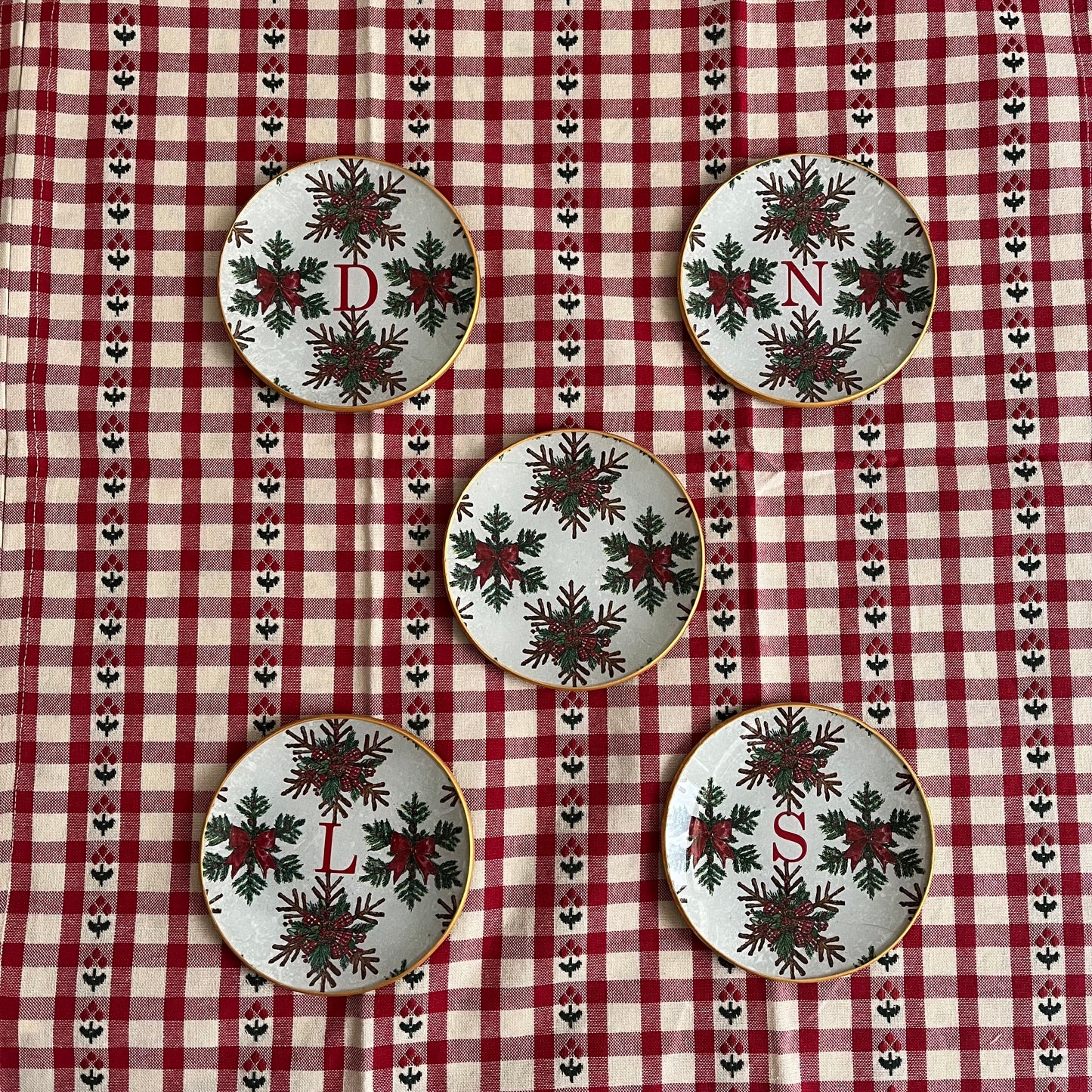 Plato de pan estrellas de ramas