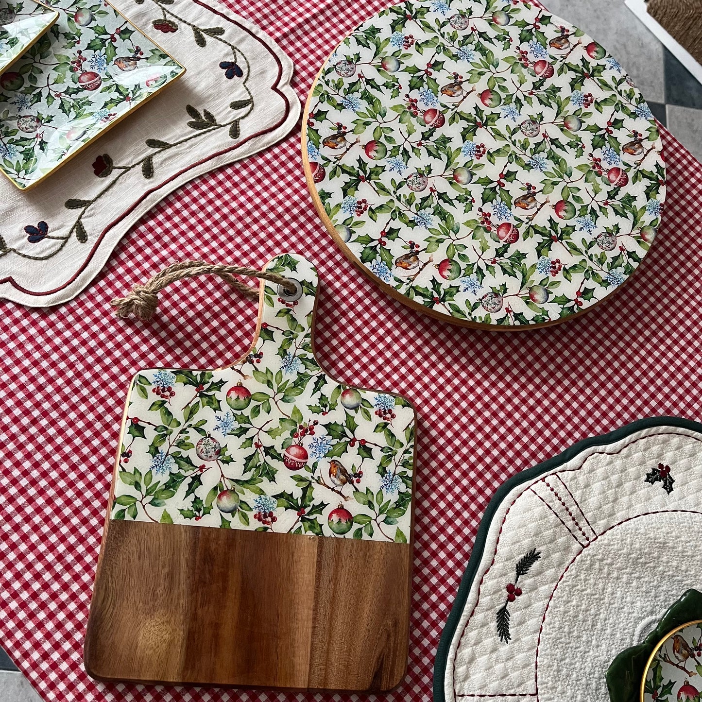 Tabla de aperitivo Christmas Holly