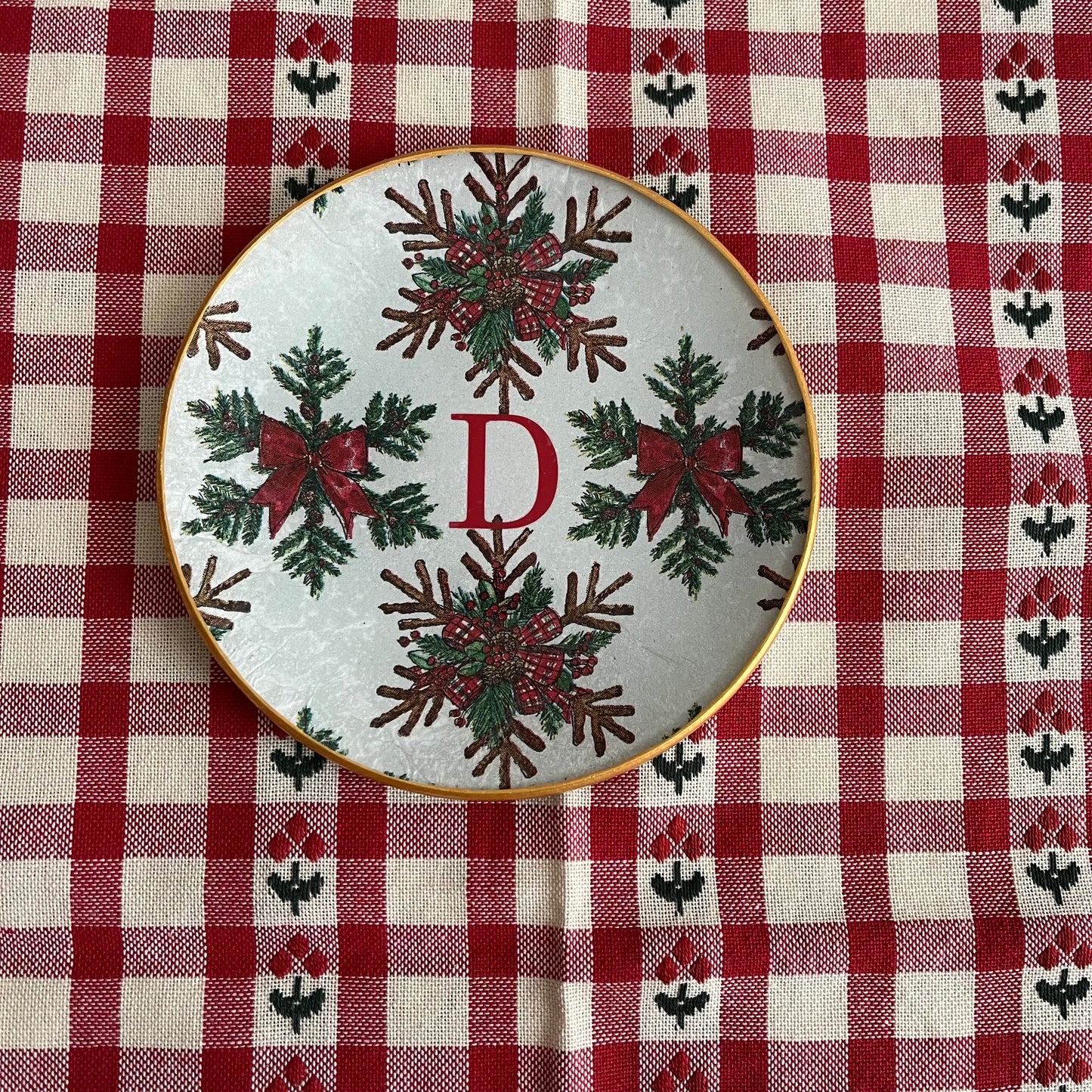 Plato de pan estrellas de ramas